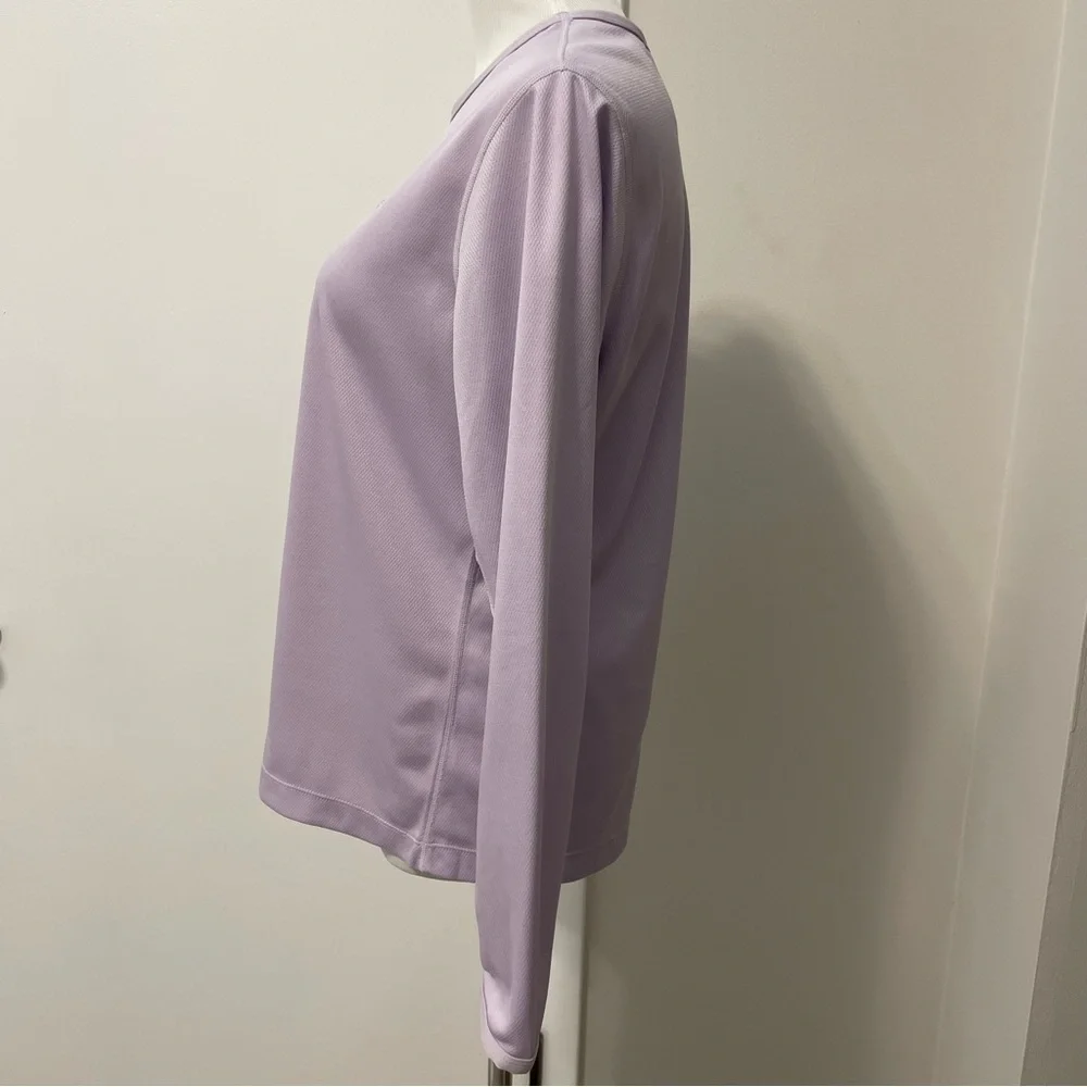 Nike Dri-Fit Lavender Long Sleeve Women's Athletic Top Size L